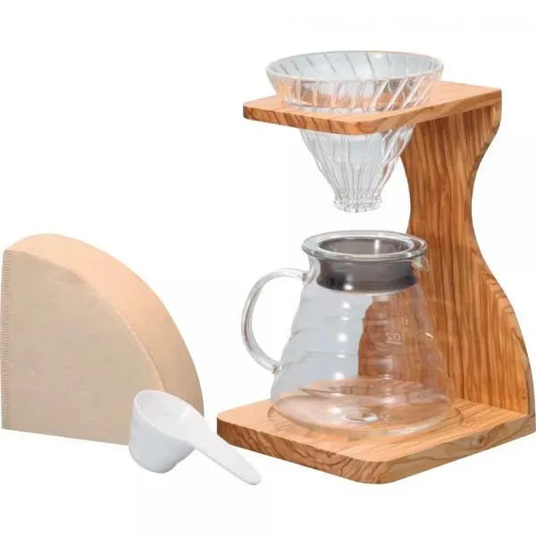 ハリオ HARIO V60 オリーブウッドスタンドセット