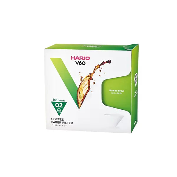 ハリオ HARIO V60用ペーパーフィルター 酸素漂白02 100枚 箱入り