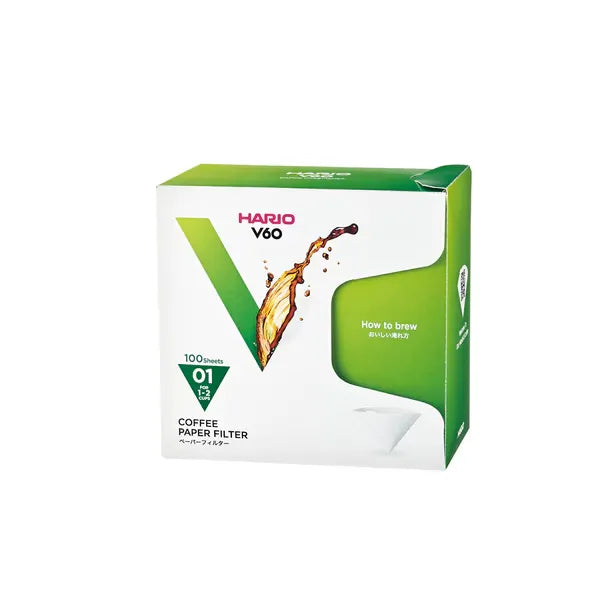 ハリオ HARIO V60用ペーパーフィルター 酸素漂白01 100枚 箱入り