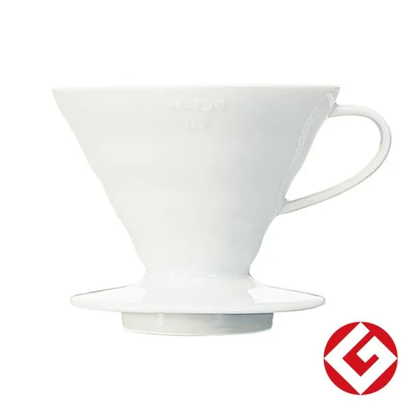 ハリオ HARIO V60 V60透過ドリッパー02セラミックW ホワイト